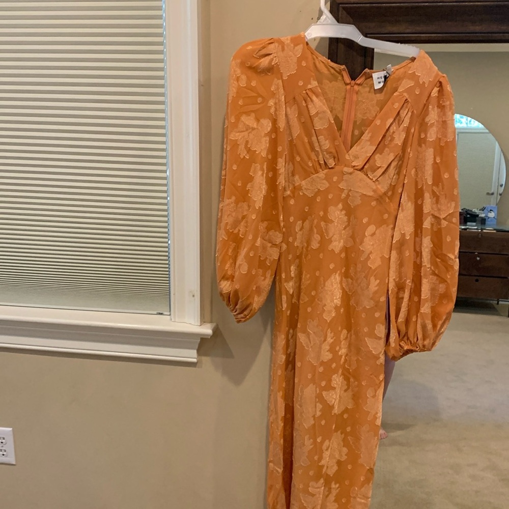 Hello Molly beautiful orange Maxi Dress